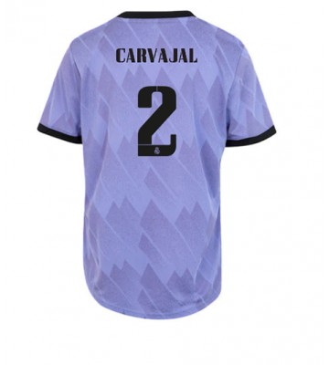 Real Madrid Daniel Carvajal #2 Bortedrakt Kvinner 2022-23 Kortermet